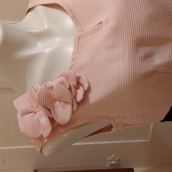 NWT Studio I pink and black dress Sz 8 - Picture 2 of 9